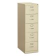 310 Series Vertical File, 5 Legal-size File Drawers, Putty, 18.25  X 26.5  X 60  For Discount