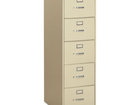 310 Series Vertical File, 5 Legal-size File Drawers, Putty, 18.25  X 26.5  X 60  For Discount