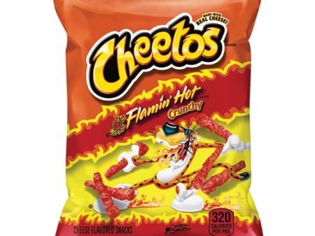 Crunchy Cheese Flavored Snacks, Flamin  Hot, 2 Oz Bag, 64 carton Cheap