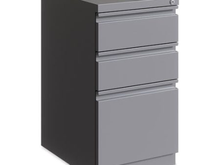 Full-width Pull 20 Deep Mobile Pedestal File, 3-drawer: Box box file, Letter, Arctic Silver, 15 X 19.88 X 27.75 Online now