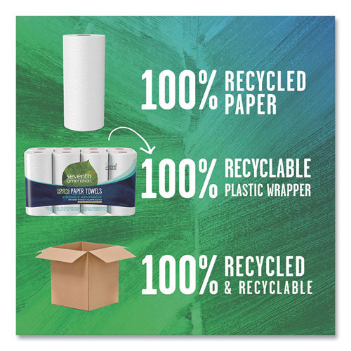 100% Recycled Paper Kitchen Towel Rolls, 2-ply, 11 X 5.4, 156 Sheets rolls, 32 Rolls carton Discount