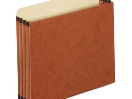 File Cabinet Pockets, 3.5  Expansion, Letter Size, Redrope, 10 box on Sale