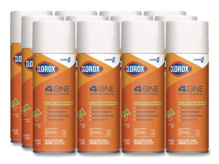 4-in-one Disinfectant And Sanitizer, Citrus, 14 Oz Aerosol Spray, 12 carton Discount