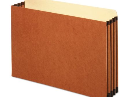 File Cabinet Pockets, 3.5  Expansion, Legal Size, Redrope, 10 box Discount