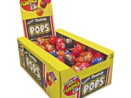 Tootsie Pops, Assorted Original Flavors, 0.6 Oz Lollipops, 100 box For Sale