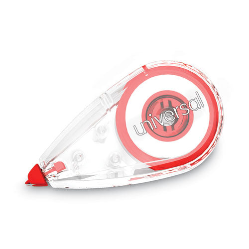 Correction Tape, Mini Economy, Non-refillable, Clear red Applicator, 0.25  X 275 , 10 pack Online Hot Sale