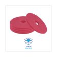 Buffing Floor Pads, 15  Diameter, Red, 5 carton For Sale