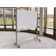 Mobile Magnetic Whiteboard, 72  X 40 , White Surface, Silver Aluminum Frame Sale