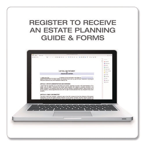 Last Will And Testament Digital Forms Kit With Manual And Estate Guide, Inkjet laser, 8.5 X 11, Unlimited Number Of Forms Online