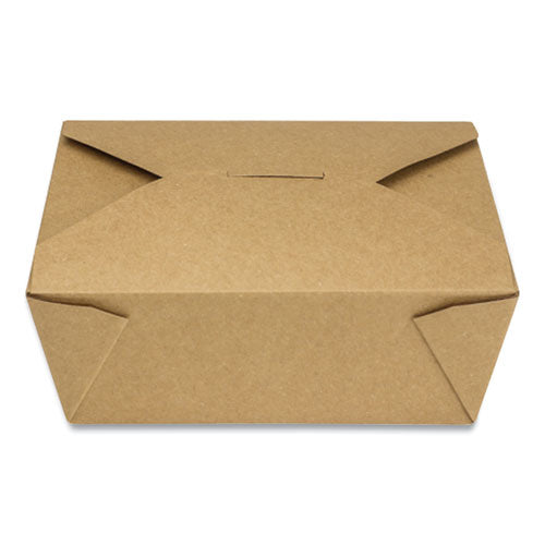 Reclosable Kraft Take-out Box, 48 Oz, Brown, Paper, 300 carton Hot on Sale