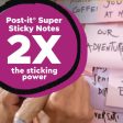 100% Recycled Paper Super Sticky Notes, 3  X 3 , Oasis, 70 Sheets pad, 24 Pads pack Supply