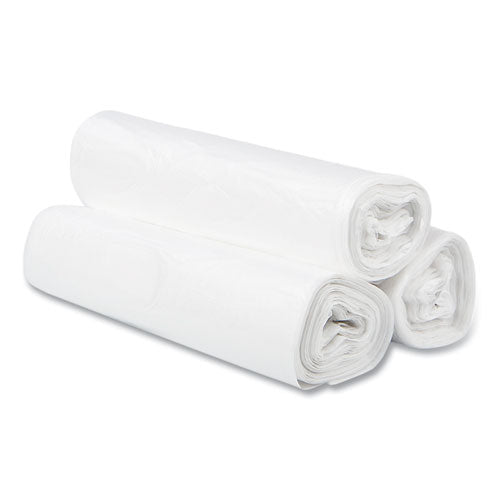 High-density Commercial Can Liners, 30 Gal, 10 Mic, 30  X 37 , Clear, Interleaved Roll, 25 Bags roll, 20 Rolls carton Sale