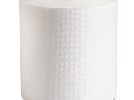 100% Recycled Hardwound Roll Paper Towels, 1-ply, 7.88  X 800 Ft, White, 6 Rolls carton Cheap