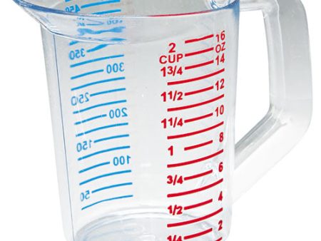 Bouncer Measuring Cup, 16 Oz, Plastic, Clear Online Hot Sale