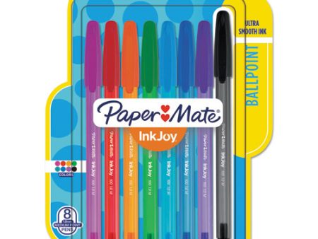 Inkjoy 100 Ballpoint Pen, Stick, Medium 1 Mm, Assorted Ink And Barrel Colors, 8 pack on Sale