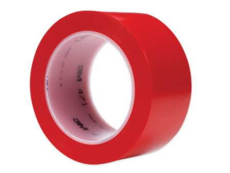 Vinyl Floor Marking Tape 471, 2  X 36 Yds, Red Hot on Sale