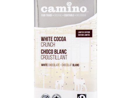 Camino White Chocolate Bar White Cocoa Crunch (80g) For Sale