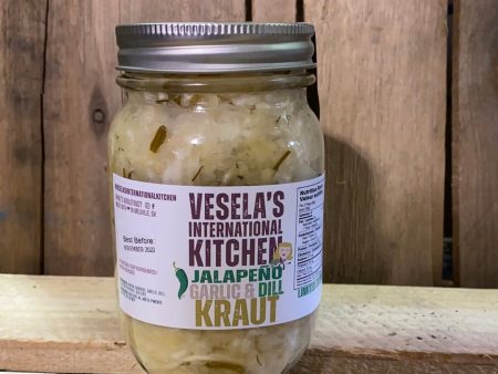 Vesela s Jalapeno Garlic & Dill Kraut (500ml) Sale